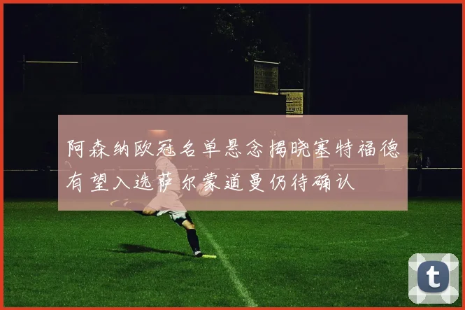 阿森纳欧冠名单悬念揭晓塞特福德有望入选萨尔蒙道曼仍待确认